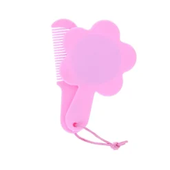 Set miroir peigne fleur