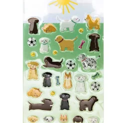 Stickers en gel motifs chiens
