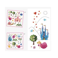 Stickers princesse marguerite 160 pièces