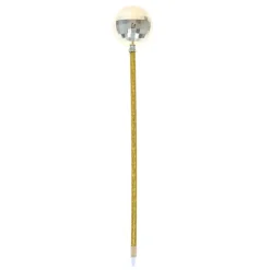 Stylo boule disco jaune doré