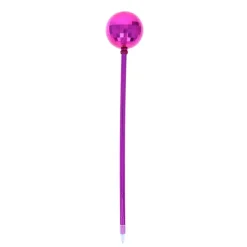 Stylo boule disco rose fuschia