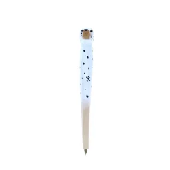 Stylo en bois sculpté chien