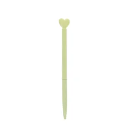Stylo métal cœur jaune