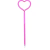 Stylo tube en forme de cœur rose