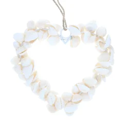 Suspension coeur coquillages