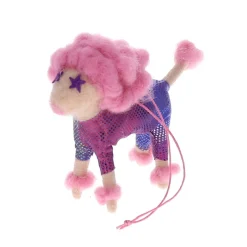 Suspension de Noël caniche disco