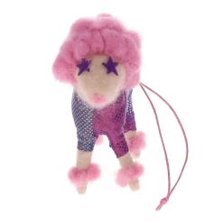 Suspension de Noël caniche disco