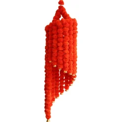 Suspension indienne à grelots orange