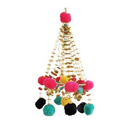 Suspension indienne colorée polka