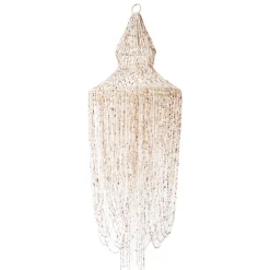 Suspension longue en coquillages
