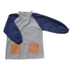Tablier d'école enfant gris et bleu