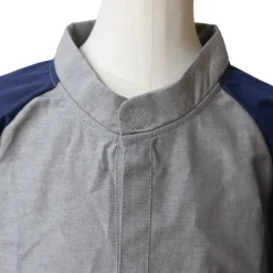 Tablier d'école enfant gris et bleu