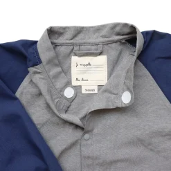 Tablier d'école enfant gris et bleu
