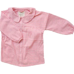 Tablier d'école enfant vichy rose