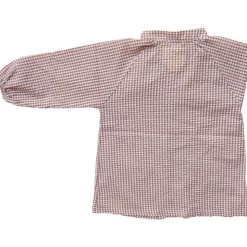 Tablier d'école enfant vichy marron