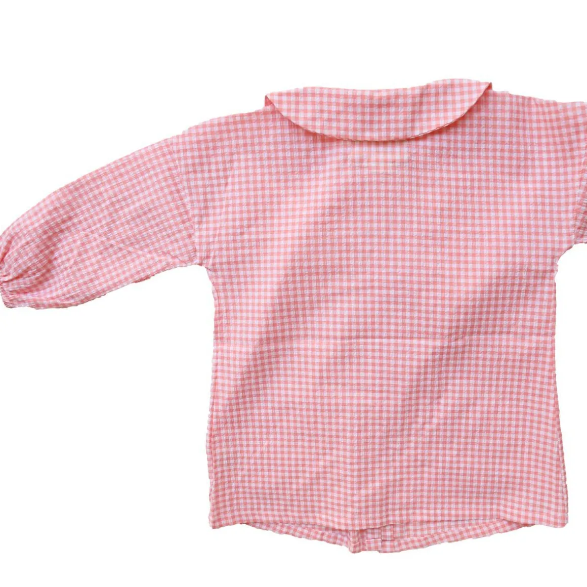 Tablier d'école enfant vichy rose