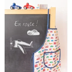 Tablier de cuisine imprimé véhicules