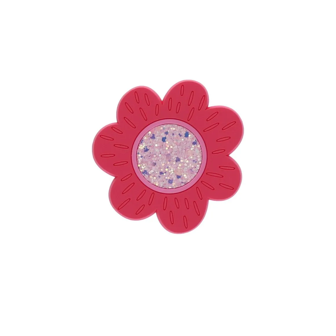 Taille-crayon fleur à paillettes