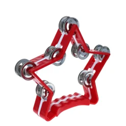 Tambourin cymbalettes étoile rouge