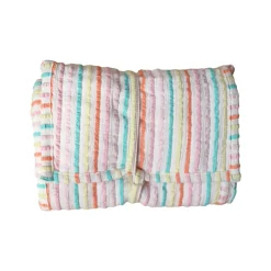 Tapis à langer nomade rayé multicolore - Miaou