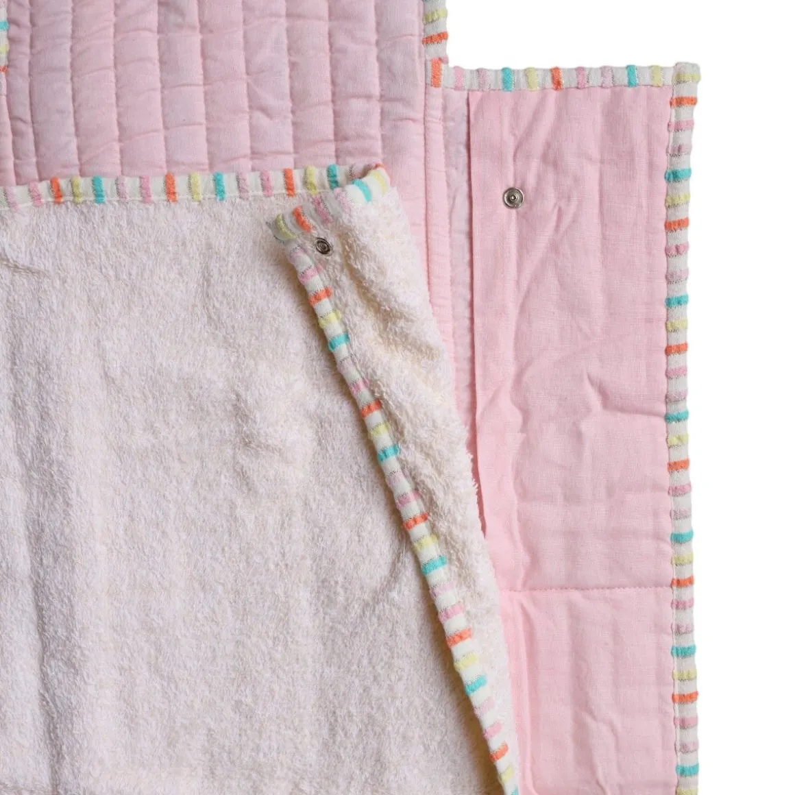 Tapis à langer nomade rayé multicolore - Miaou