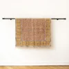 Tapis à motifs moutarde et rose 120 x 180