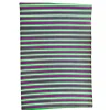 Tapis d'extérieur à rayures vertes et violettes 120x180