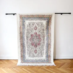 Tapis persan vintage vert