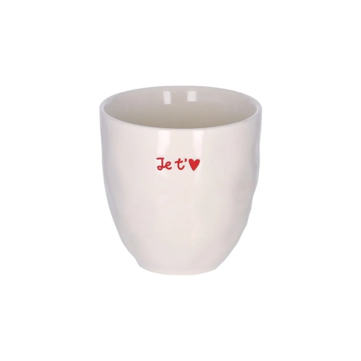 Tasse à café "Je t'aime" cœur