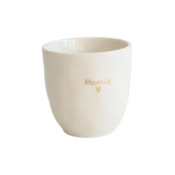 Tasse à café mamie cœur doré