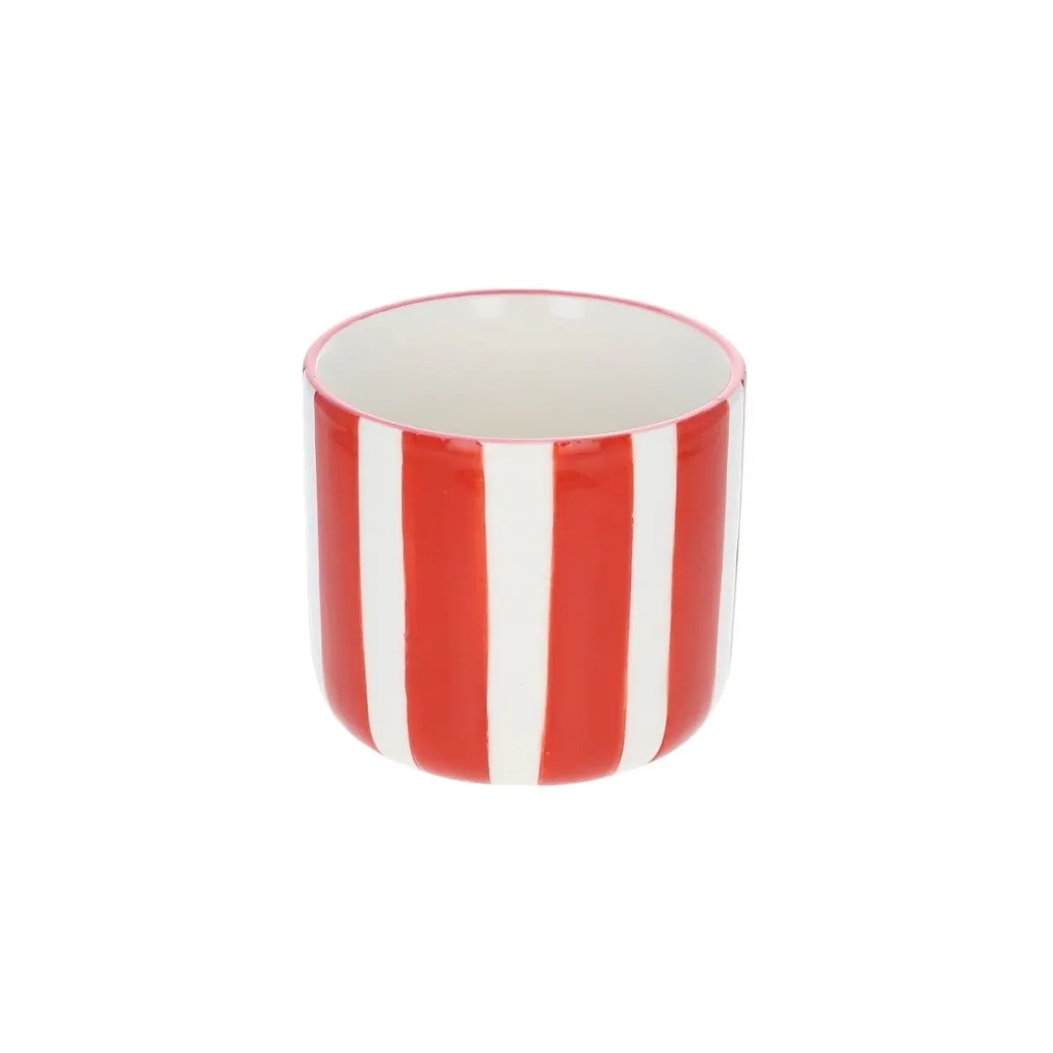 Tasse à café rayée rouge coquillage - Trouville
