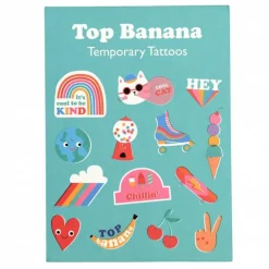 Tatouages temporaires colorés Top Banana