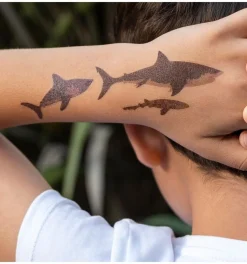 Tatouages temporaires requin
