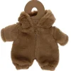 Tenue de poupée combinaison fausse fourrure marron - Chaton
