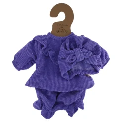 Tenue de poupée Rosie velours violet lavande