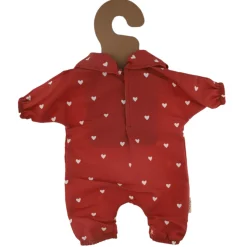 Tenue de poupée Simone cœurs terracotta