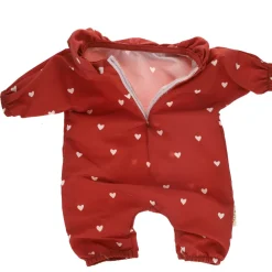 Tenue de poupée Simone cœurs terracotta
