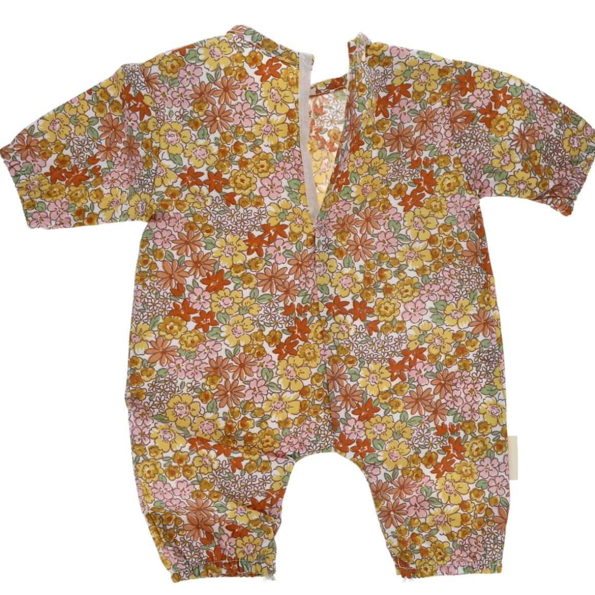 Tenue de poupée Solange fleurie jaune