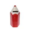 Tirelire crayon rouge