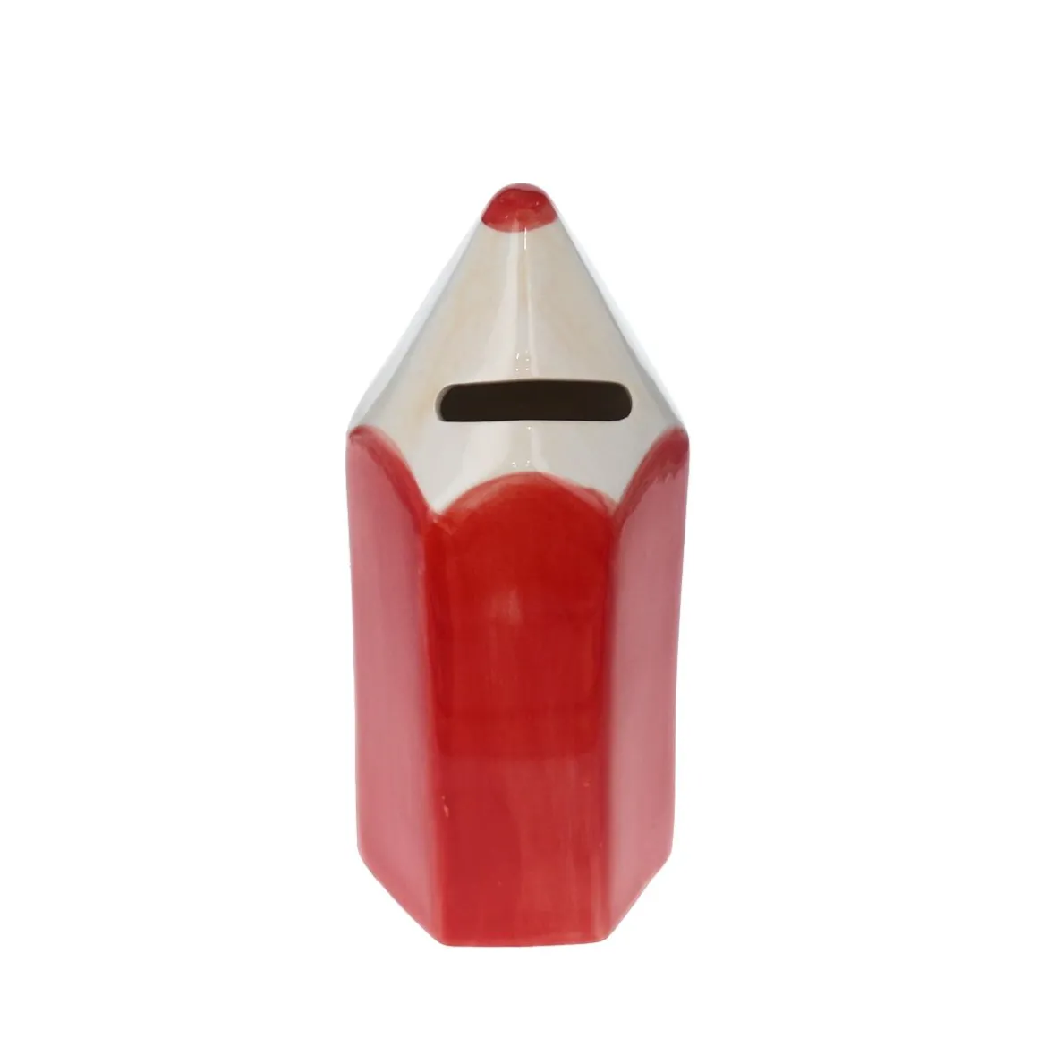Tirelire crayon rouge