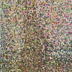 Toile cirée à paillettes multicolores