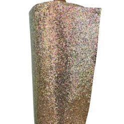 Toile cirée à paillettes multicolores