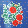 Toile cirée fleurs Polka Folk