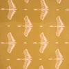 Toile cirée oiseaux moutarde