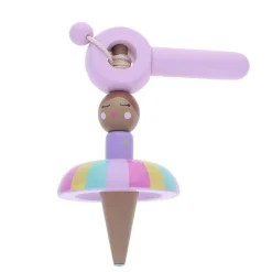 Toupie danseuse ballerine en bois