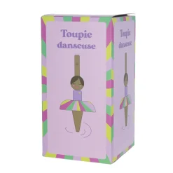 Toupie danseuse ballerine en bois