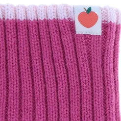 Tour de cou enfant réversible rose pomme - Dans mon jardin