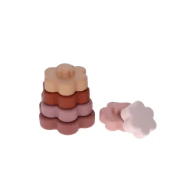 Tour empilable fleurs en silicone