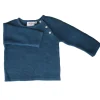 Tricot coton bleu nuit 0-6 mois - Teddy Bear