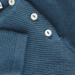 Tricot coton bleu nuit 0-6 mois - Teddy Bear